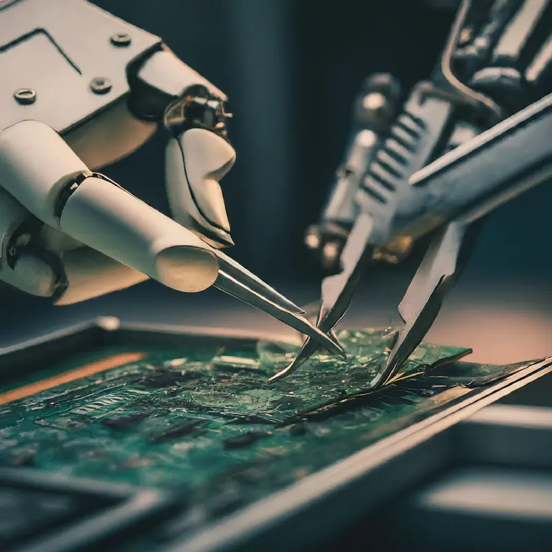 Un robot generato dall&rsquo;AI che pensa